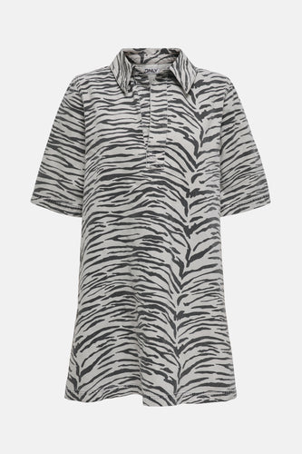 ONLGRY SS ZEBRA DRESS DNM SIK