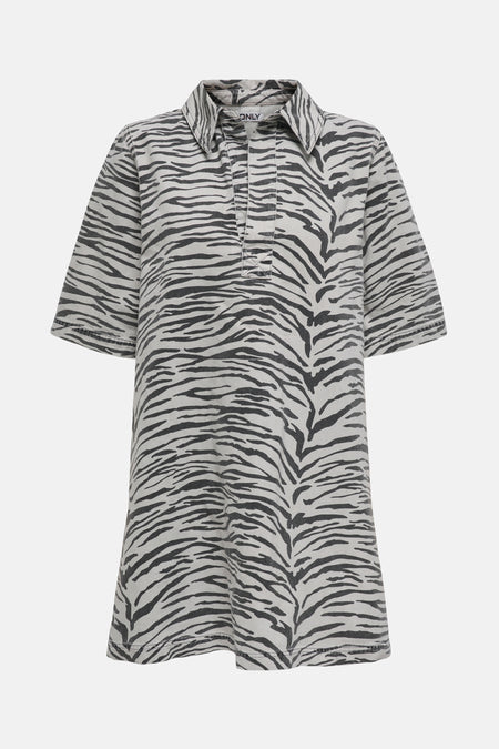 ONLGRY SS ZEBRA DRESS DNM SIK