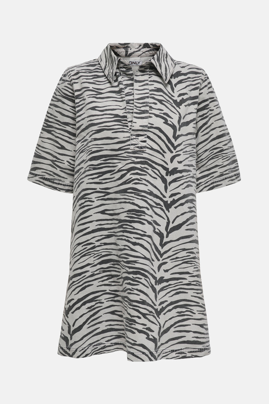 ONLGRY SS ZEBRA DRESS DNM SIK - ONLY®