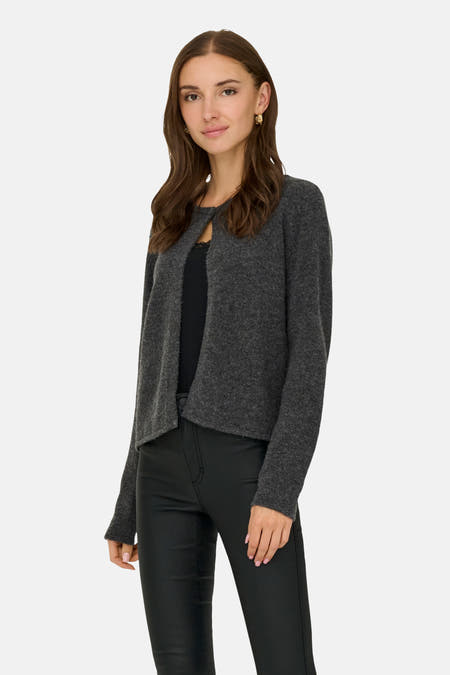 Cardigan - Dark Grey Melange