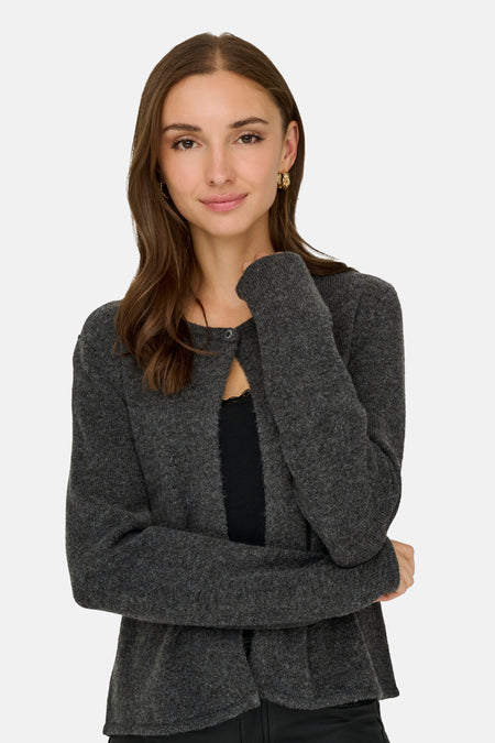 Cardigan - Dark Grey Melange