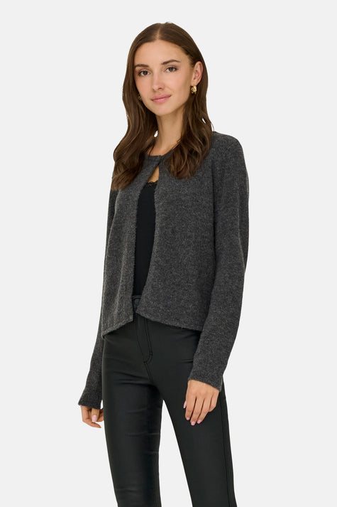 Cardigan - Dark Grey Melange