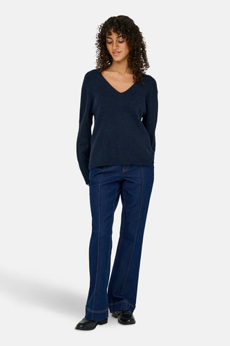 JDYSANDRINE LIFE L/S V-NECK PULLOVER KNT
