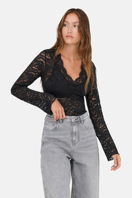 T-shirt à manches longues - Black