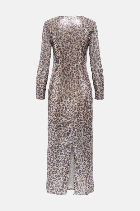 JDYLEONA SEQUIN L/S LONG DRESS JRS