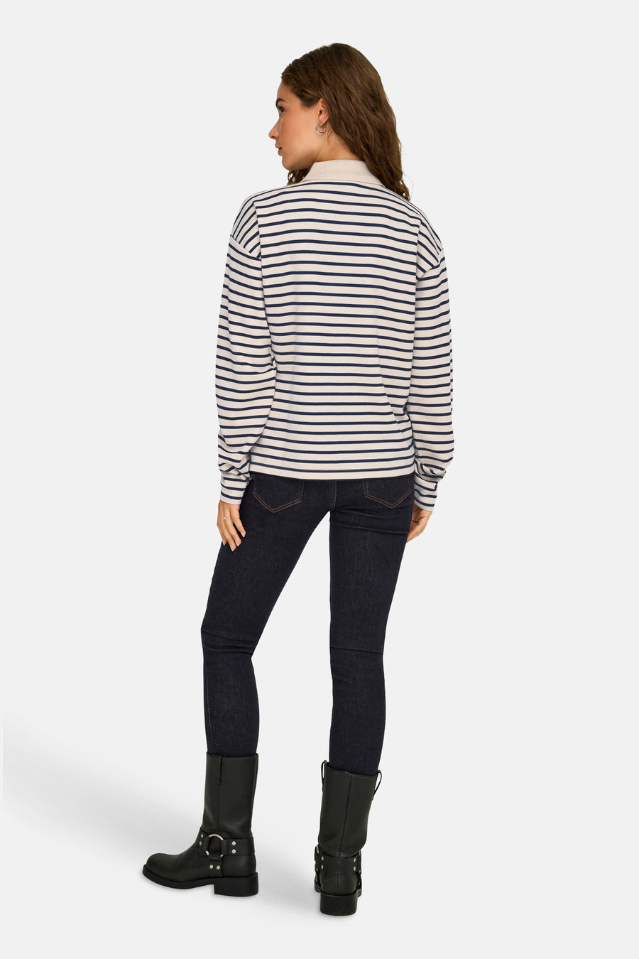 Polo à manches longues - écru - JDY