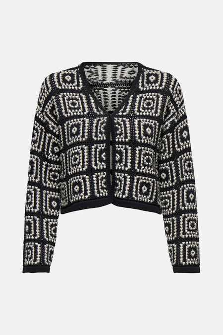 ONLLOA LS STRING CROCHET CARDIGAN EX KNT