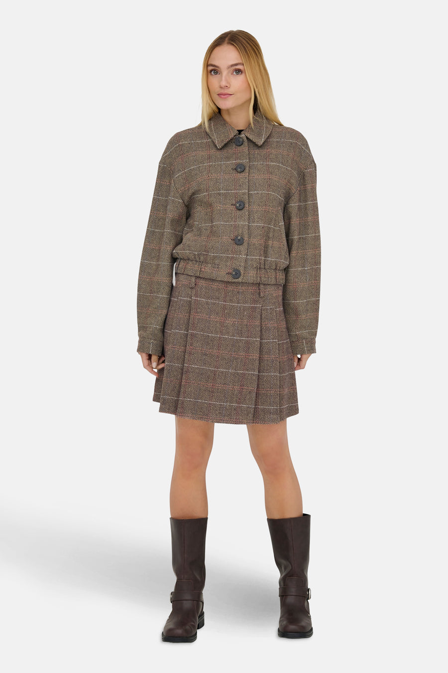 ONLRICCA LIFE CHECK JACKET OTW