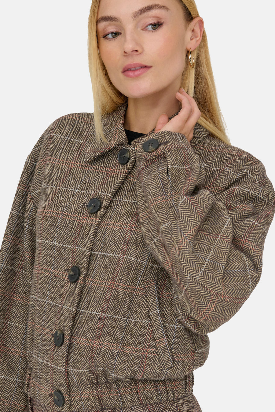 ONLRICCA LIFE CHECK JACKET OTW