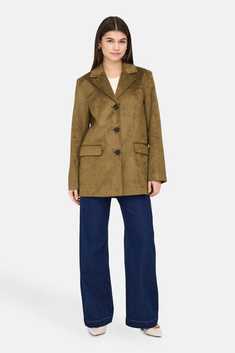 ONLTULIP FAUX SUEDE BLAZER COAT OTW