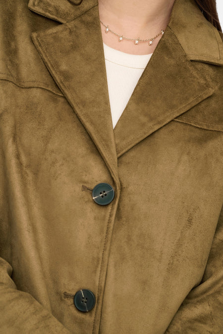 ONLTULIP FAUX SUEDE BLAZER COAT OTW