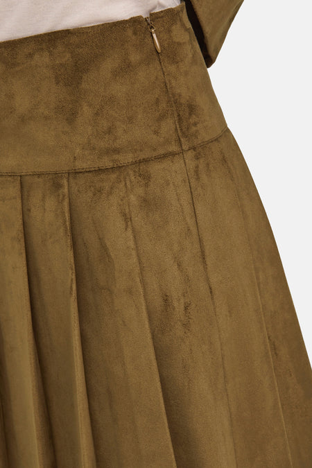 ONLTULIP FAUX SUEDE PLEAT SKIRT OTW