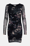 ONLKAYA LIFE LS RUCHING MESH DRESS WVN