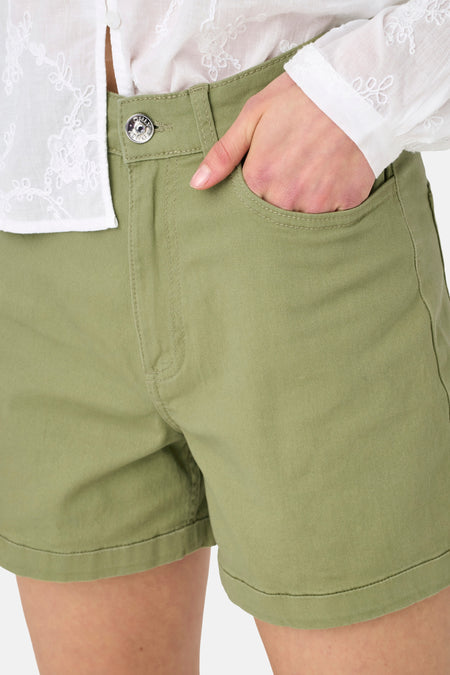 ONLVEGA-LIV HW MOM SHORTS COL PNT SMU