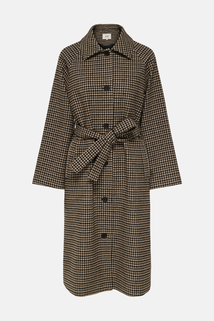 JDYNETTIE CHECK BELT LONG COAT OTW YFM
