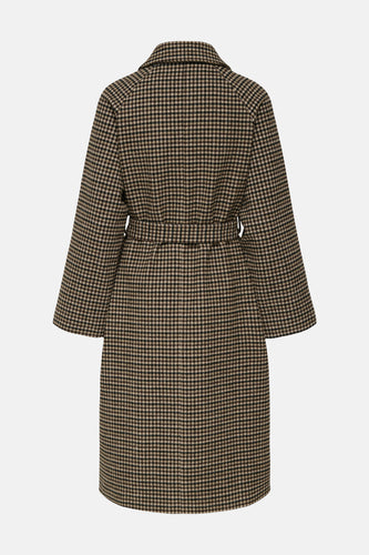 JDYNETTIE CHECK BELT LONG COAT OTW YFM