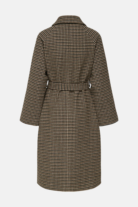 JDYNETTIE CHECK BELT LONG COAT OTW YFM