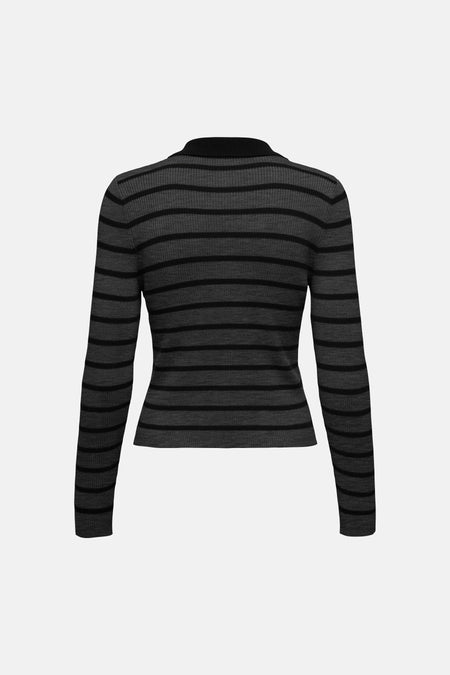 Pull col O gris - ONLY®