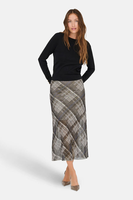 ONLKAYA LIFE MW MIDI MESH SKIRT WVN