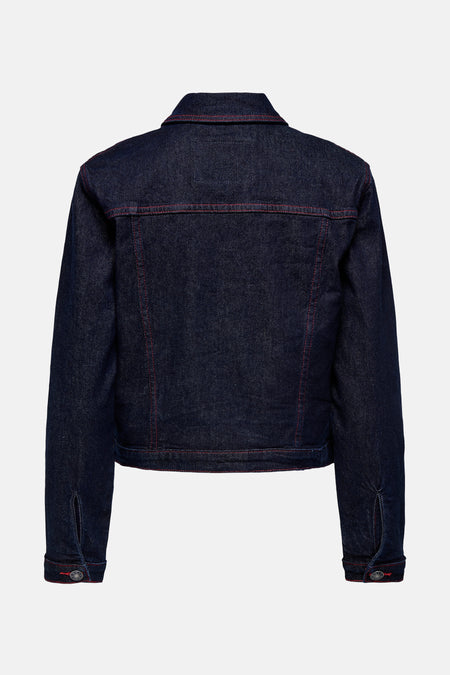 ONLCARNABY L/S RED STITCH DNM JACKET MAE