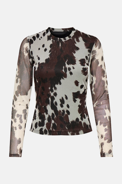 ONLLILI MESH L/S TOP WVN OX
