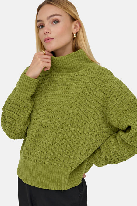 ONLGLOBE LS HIGHNECK BF KNT