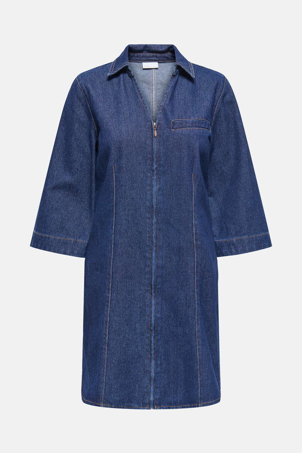 Robes manches courtes Dark blue denim - JDY