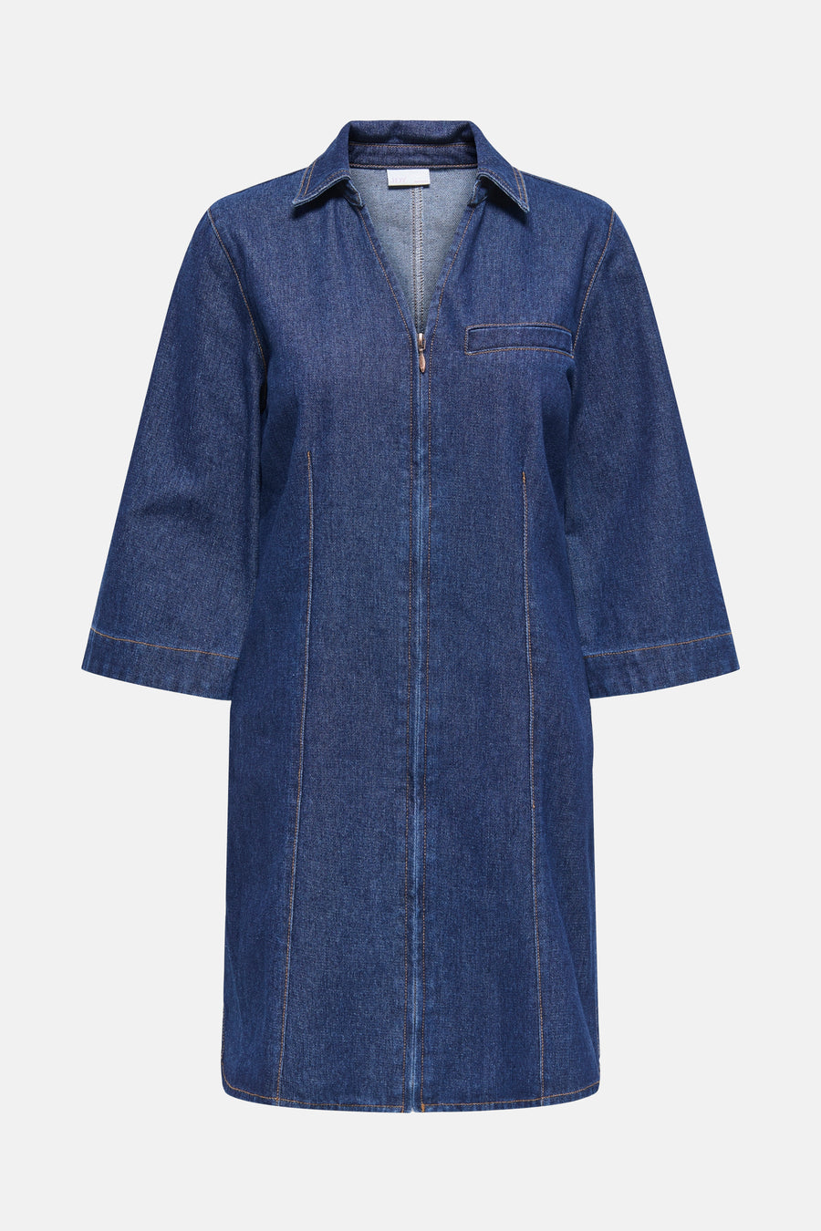 Robe à manches courtes - dark blue denim - JDY