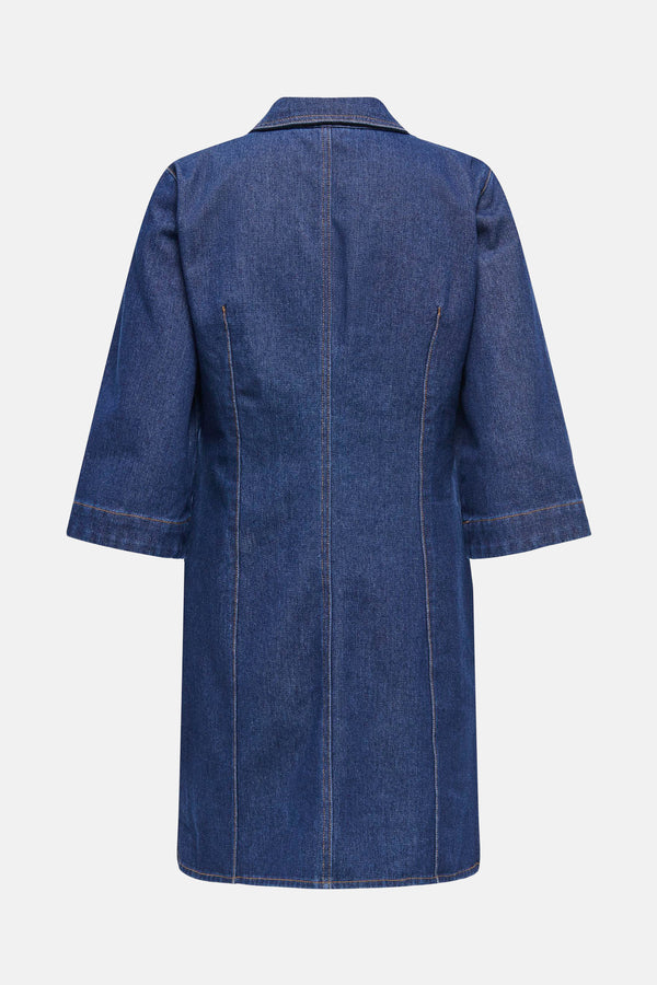 Robes manches courtes Dark blue denim - JDY