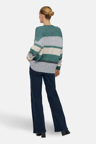 Pull à col rond - vert - JDY