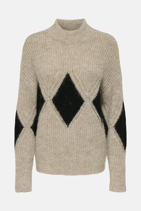 JDYVIV LIFE L/S HIGH NECK PULLOVER KNT