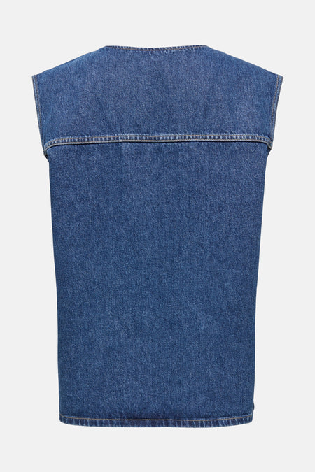 Top - mid blue denim