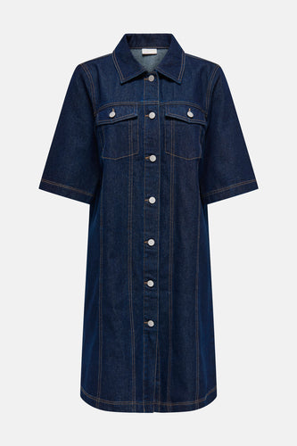 Robe à manches courtes - Dark blue denim - JDY - 7