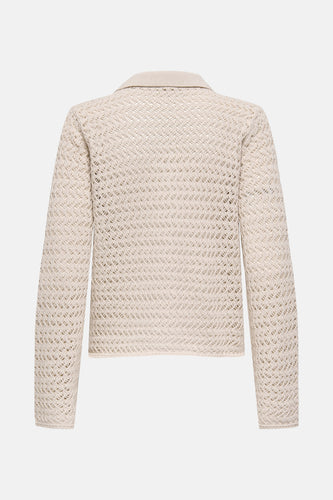 ONLLULI LS STRUCTURE POLO BUTTON KNT