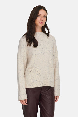 Pull à col rond - écru - JDY