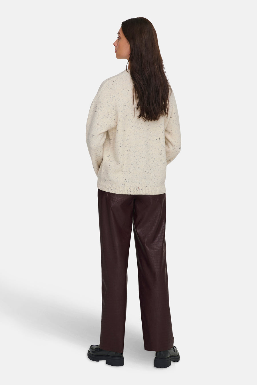 Pull à col rond - écru - JDY