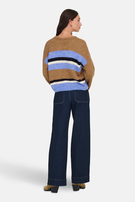 Pull à col rond - multicolore