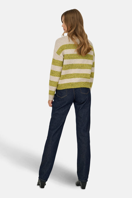 ONLDUNDEE LIFE LS SEQ STRIPE O-NECK KNT