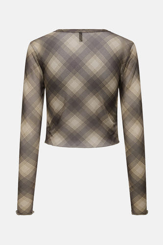 T-shirt à manches longues brun d ONLY ONLY un motif im im..