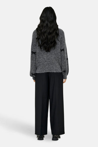 ONLBRUNHILDA LIFE LS BOW O-NECK KNT