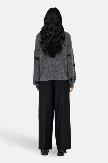 ONLBRUNHILDA LIFE LS BOW O-NECK KNT