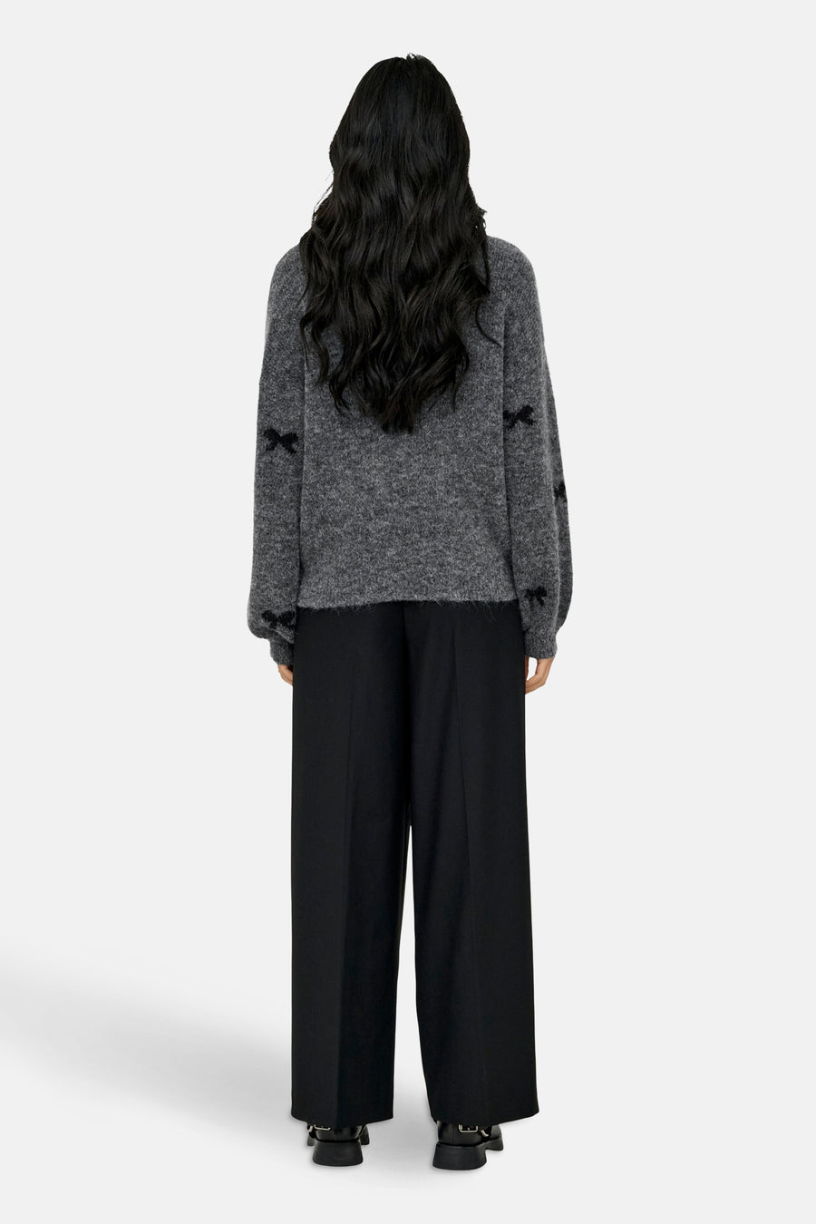 ONLBRUNHILDA LIFE LS BOW O-NECK KNT