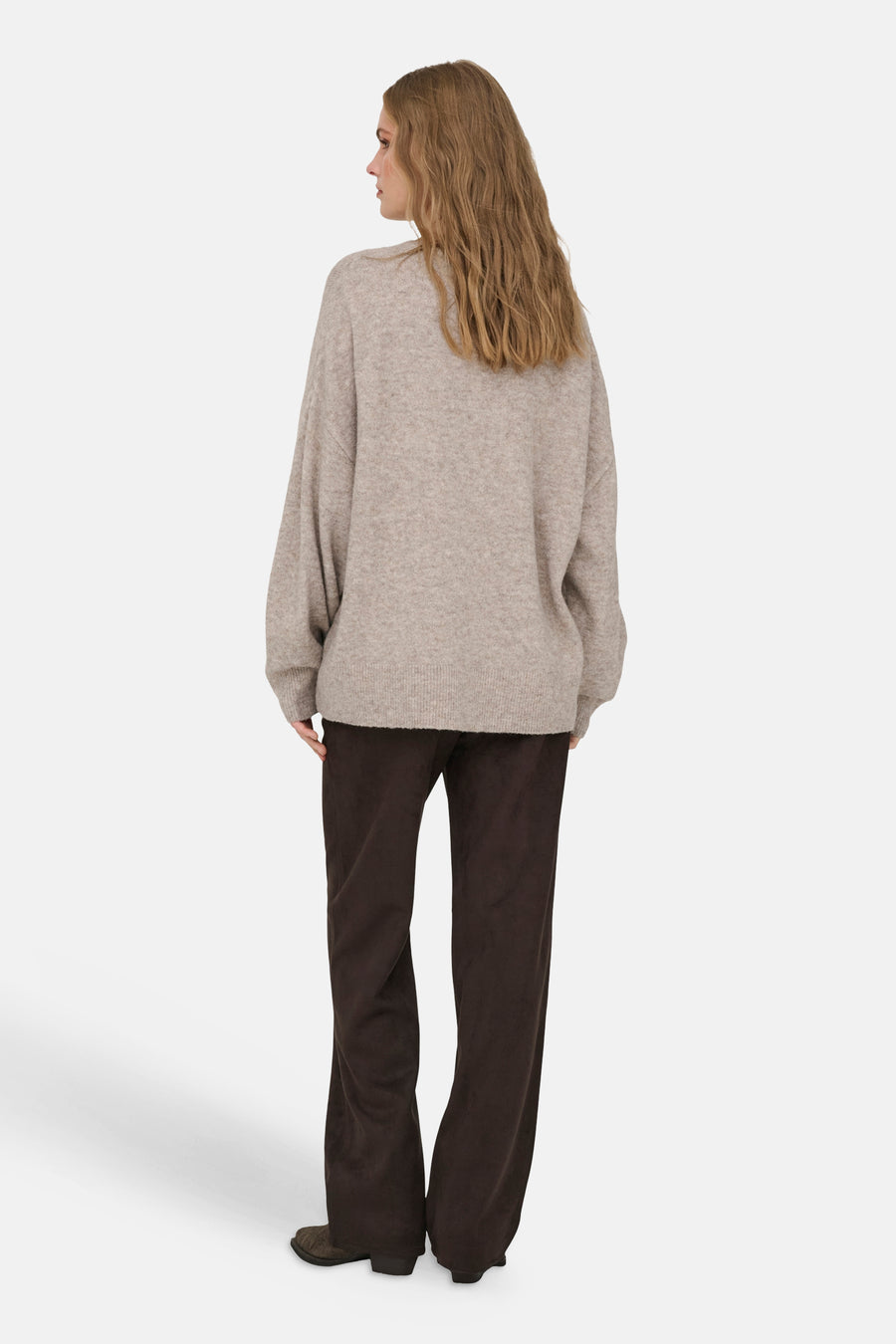 Pull col O beige - JDY