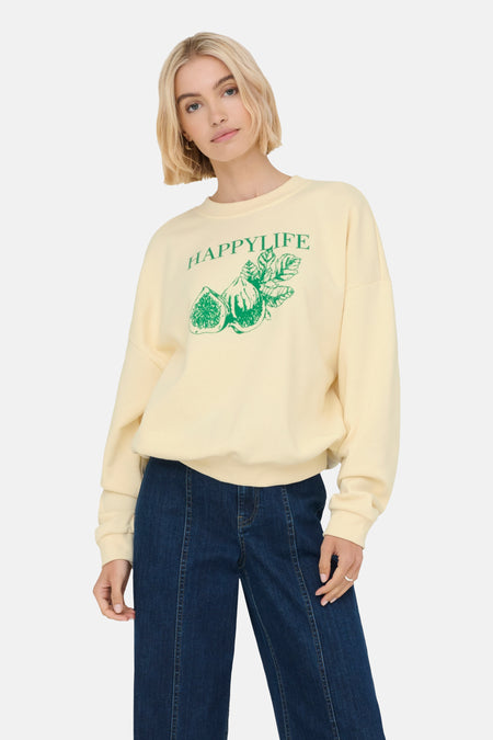 ONLALETTE L/S O-NECK PRINT BOX SWT