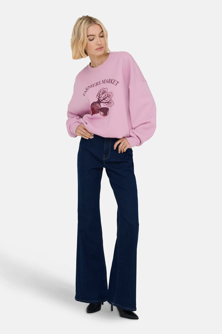 ONLALETTE L/S O-NECK PRINT BOX SWT