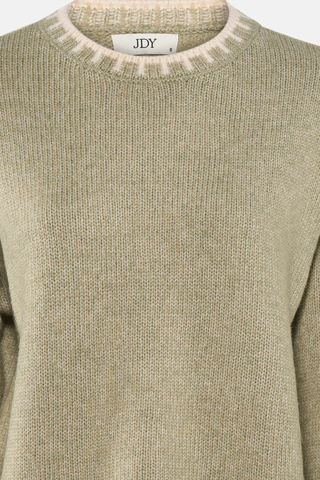 Pull à col rond - vert