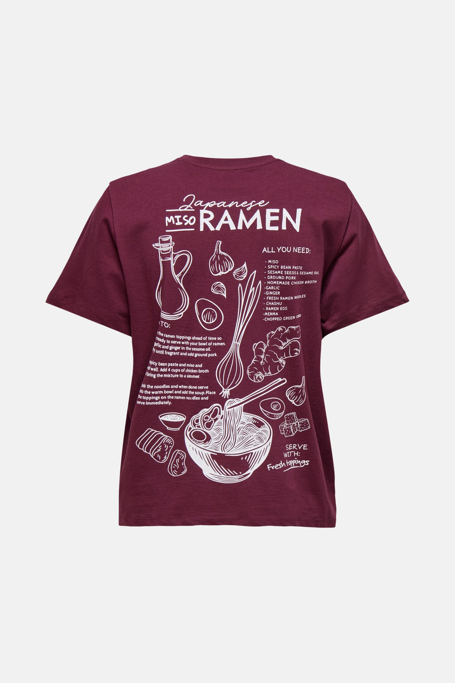 T-shirt à manches courtes - bordeaux - ONLY®