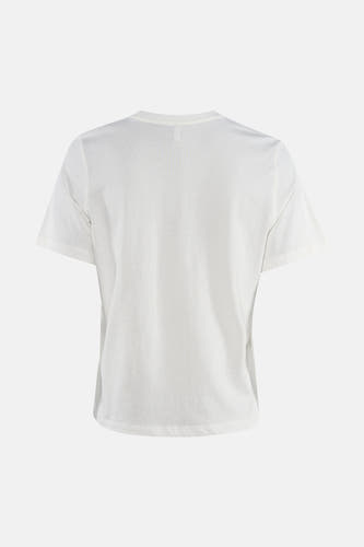 T-shirt blanc à manches courtes ONLY, design uni avec col rond et manches courtes.