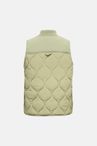 Manteau vert verté sans manches de JDY, avec un motif de visière vert verté.
