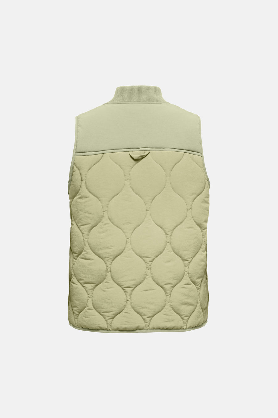 Manteau vert verté sans manches de JDY, avec un motif de visière vert verté.